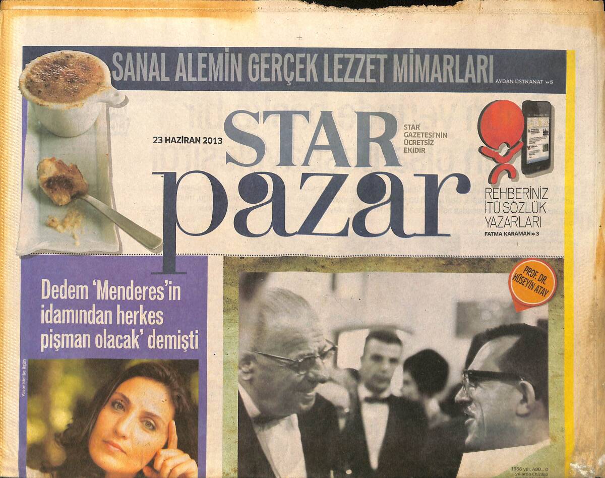 Star Gazetesi Pazar Eki 23 Haziran 2013 - Dedem 