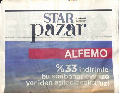 Star Gazetesi Pazar Eki 29 Eylül 2013 - Padişahların Heykelli Yazlık Sarayı GZ104779 - 1