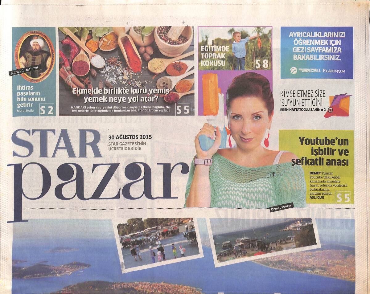 Star Gazetesi Pazar Eki 30 Ağustos 2015 - İzmir'in Şerbetinden Kars Kazına... GZ135193 - 1