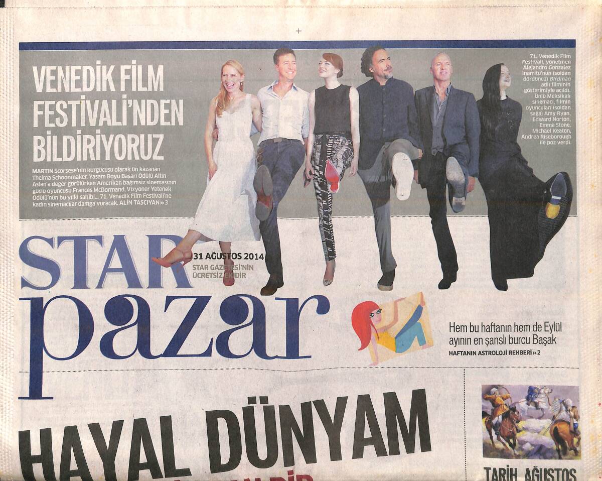 Star Gazetesi Pazar Eki 31 Ağustos 2014 - Venedik Film Festivali'nden Bildiriyoruz - Bir Hint Fakirini Ülke Ülke Gezdirince Hayatı Değişti GZ138773 - 1