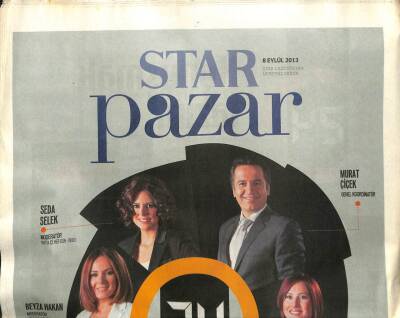 Star Gazetesi Pazar Eki 8 Eylül 2013 - Cüneyt Arkın, Filiz Akın Ve Türkan Şoray İle Datçada Bir Gün GZ107387 - 1