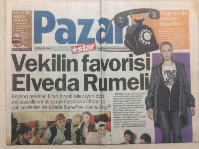Star Gazetesi Pazar Eki - 9 Aralık 2007 - Fahriye Evcen Popüler Olmanın Keyfini Yaşamadım GZ24465 - 1