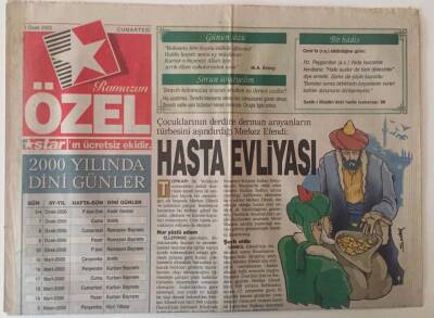 Star Gazetesi Ramazan Özel Eki 1 Ocak 2000 - Hasta Evliyası GZ22619 - 1