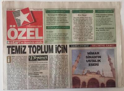 Star Gazetesi Ramazan Özel Eki 20 Aralık 1999 - Camilerimiz Selimiye Camii GZ22416 - 1