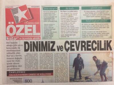 Star Gazetesi Ramazan Özel Eki 6 Ocak 2000 - Dinimiz Ve Çevrecilik GZ34347 - 1
