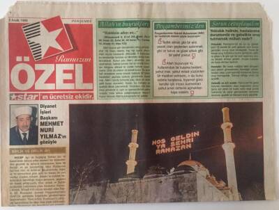Star Gazetesi Ramazan Özel Eki 9 Aralık 1999 - Hoş Geldin Onbir Ayın Sultanı GZ22433 - 1