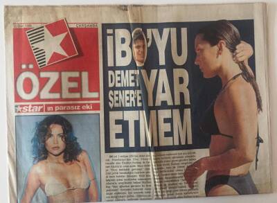 Star Gazetesi Star Özel Eki 13 Ekim 1999 - Safiye Soyman İle Sohbet , İboyu Demet Şenere Yar Etmem GZ22429 - 1