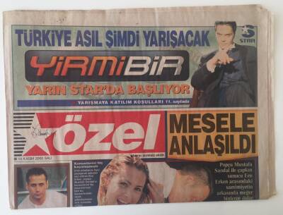 Star Gazetesi Star Özel Eki 14 Kasım 2000 - Avrupa Rekoru Sertab Erener GZ11454 - 2