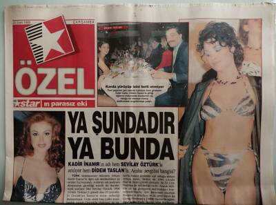 Star Gazetesi Star Özel Eki 20 Ekim 1999 Kadir İnanır Karda Yürüyüp İzini Belli Etmiyor - GZ44097 - 2