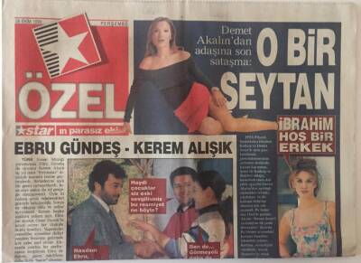 Star Gazetesi Star Özel Eki 28 Ekim 1999 - Ebru Gündeş İle Kerem Alışıın İki Yıl Aradan Sonra Buluşmasına Star Tanıklık Etti GZ22432 - 1