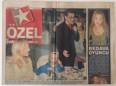 Star Gazetesi Star Özel Eki 4 Kasım 1999 - Mehmet Ali Erbil Eski Eşi Nergiz Kumbasar Ve Kızı Yasminle Kıbrısta Tatilde GZ22625 - 1