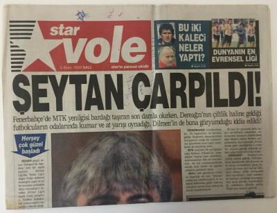 Star Gazetesi Star Vole Eki 5 Ekim 1999 - Fenerbahçede MTK Yenilgisi Bardağı Taşıran Son Damla GZ13507 - 1
