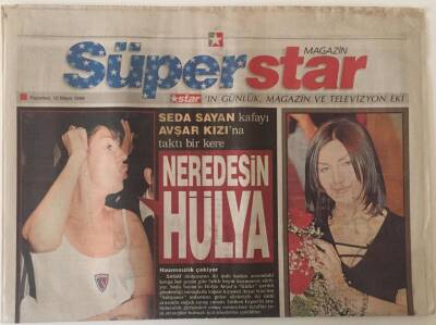 Star Gazetesi Süper Star Magazin Eki 10 Mayıs 1999 - Seda Sayan Kafayı Avşar Kızına Taktı Bir Kere GZ22631 - 1