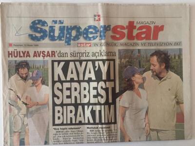 Star Gazetesi Süper Star Magazin Eki 12 Nisan 1999 - Hülya Avşardan Sürpriz Açıklama Kayayı Serbest Bıraktım GZ22428 - 1