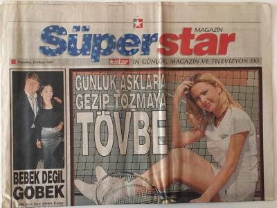 Star Gazetesi Süper Star Magazin Eki 26 Nisan 1999 - Ece Reken Günlük Aşklara Gezip Tozmaya Tövbe GZ26540 - 1
