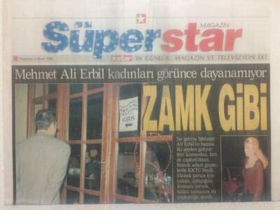 Star Gazetesi Süperstar Eki 5 Nisan 1999 - Mehmet Ali Erbil Kadınları Görünce Dayanamıyor GZ38125 - 1