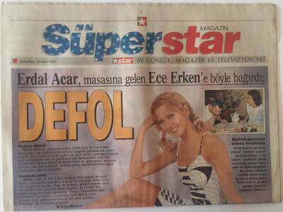 Star Gazetesi Süpr Star Magazin Eki 20 Mart 1999 - İcracılar Bendenizin Peşinde Aranıyor GZ22434 - 1