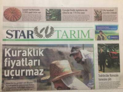Star Gazetesi Tarım Eki 27 Temmuz 2012 - Kuraklık Fiyatları Uçurmaz GZ47782 - 1
