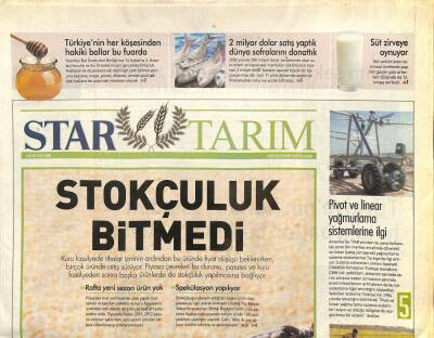 Star Gazetesi Tarım Eki 31 Ocak 2014 - Çaykurun Organik Çayı GNC Zincirinde GZ105307 - 1