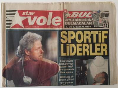 Star Gazetesi Vole Eki 23 Kasım 1999 - Sportif Liderler Clinton , Pele , Castro GZ26533 - 1