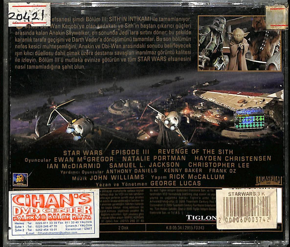 Star Wars Sith`in İntikamı VCD Film VCD15781 - 2