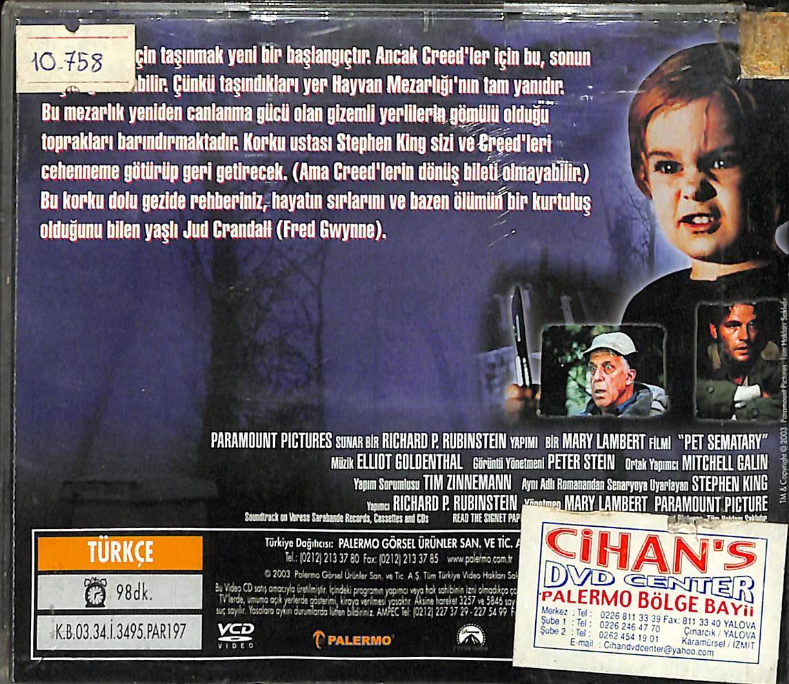 Stephen King's Hayvan Mezarlığı 1 (1992) VCD Film (İkinci El) VCD27653 - 2