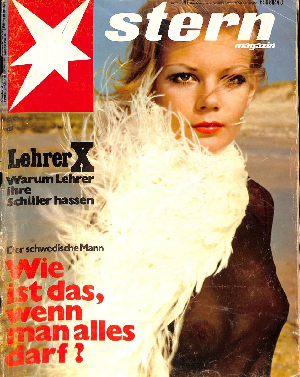 Stern Magazin 16 November 1969 NR. 47 - Lehrer X Warum Lehrer İhre Schüler Hassen - Über Einen Mercedes Benz Lkw. NDR91872 - 1