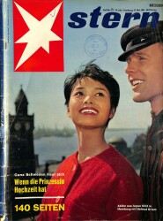 Stern Magazin 21 Mai 1961 - Margit Olsen, Gary Caooper, Birgitta Lehrerin NDR85202 - Gökçekoleksiyon