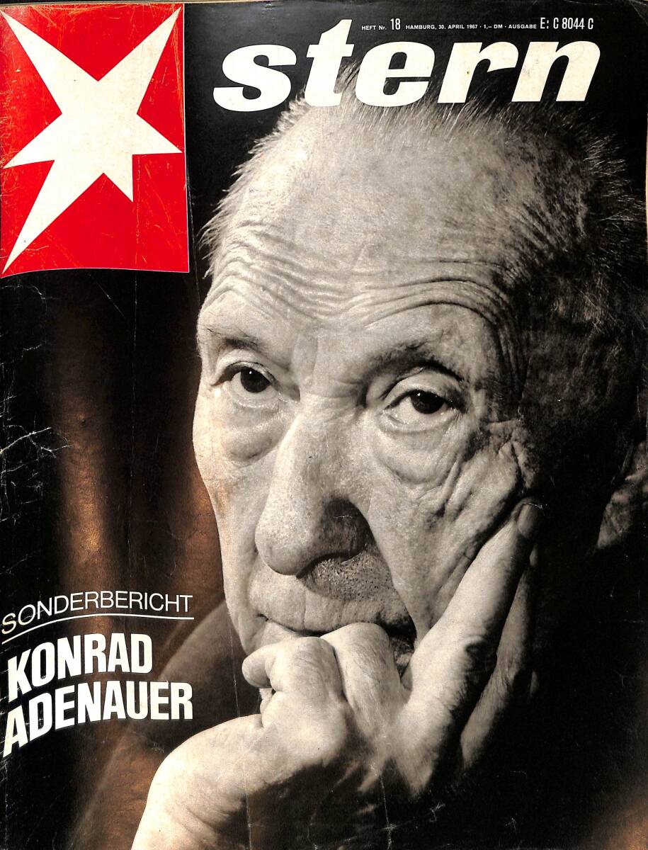 Stern Magazin 30 April 1967 - Kondrad Adenauer, Mozart, Alexander Parlach, Jacqueline Kennedy NDR92151 - 1