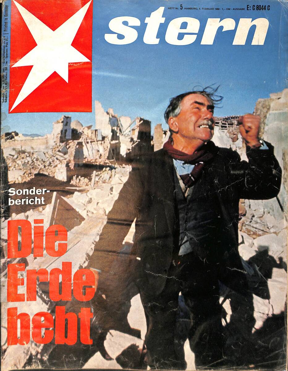 Stern Magazin 4 Februar 1968 NR.5 - Sonderbericht Die Erde bebt - Rudolf Zenker - Ernst Derra - Jesef Koncz - Georg Rodewald - Georg Heberer NDR91765 - 1