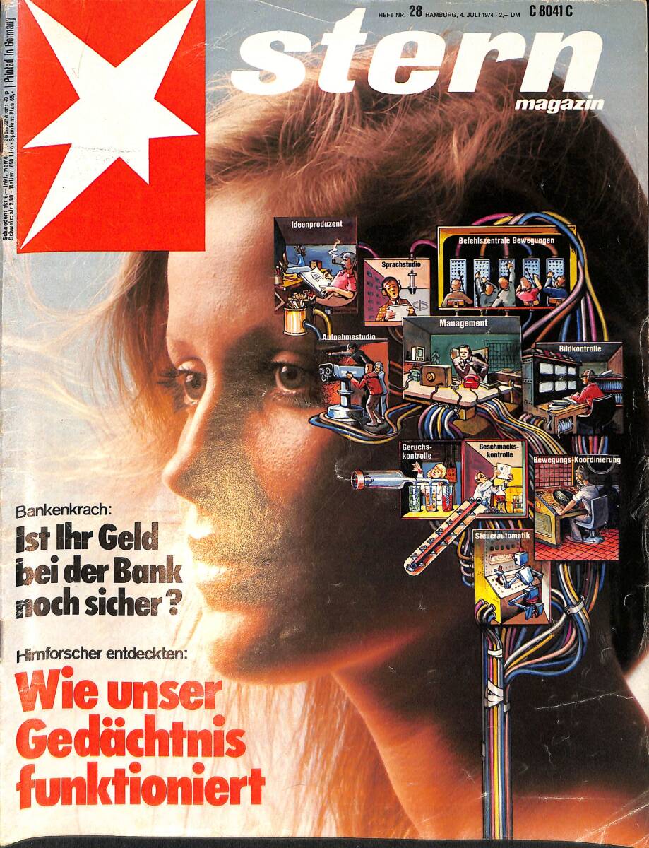 Stern Magazin NR. 28 - 4 Juli 1974 - Der Fligende Hollander - Wie Unser Gedachtnis Funktioniert NDR91880 - 1
