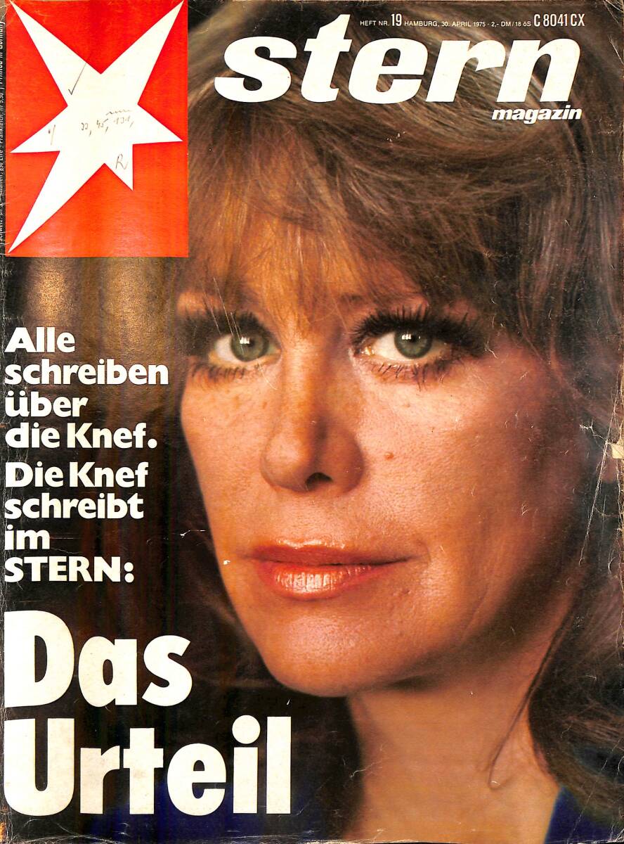 Stern Magazin – Nr.19 – 30 April 1975 – George Foreman – Imre Magyarffy – Klaus Kinski – Ossip K. Flechtheim – Dalida di Lazarro – Peter H. Dominick NDR100863 - 1