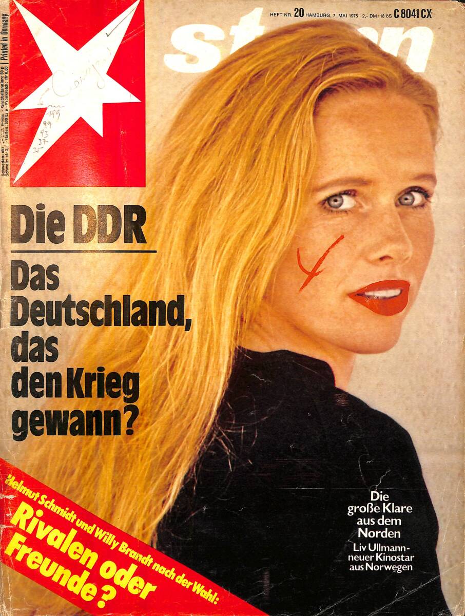 Stern Magazin – Nr.20 – 7 Mai 1975 – Romy Schnelder – Marie Schlei – Zsa Zsa Gabor – Armin Zimmermann – Wolfgang Menge – Valery Giscard d'Estaing NDR100865 - 1