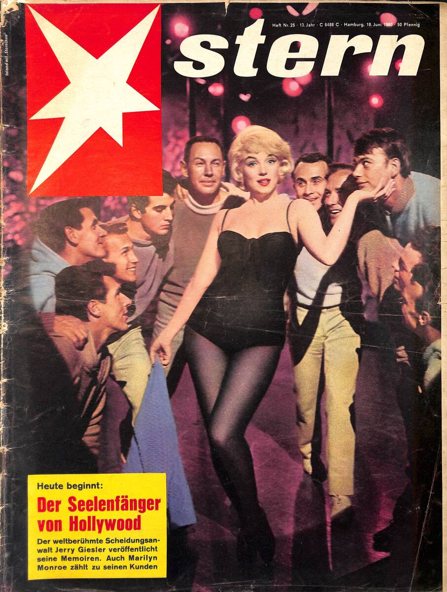 Stern Magazin – Nr.25 – 18 Juni 1960 – Marilyn Monroe - Fremde und Freunde kamen nach Peredelkino bei Moskau, wo Rußlands Erde den großen Dichter aufn NDR100469 - 1