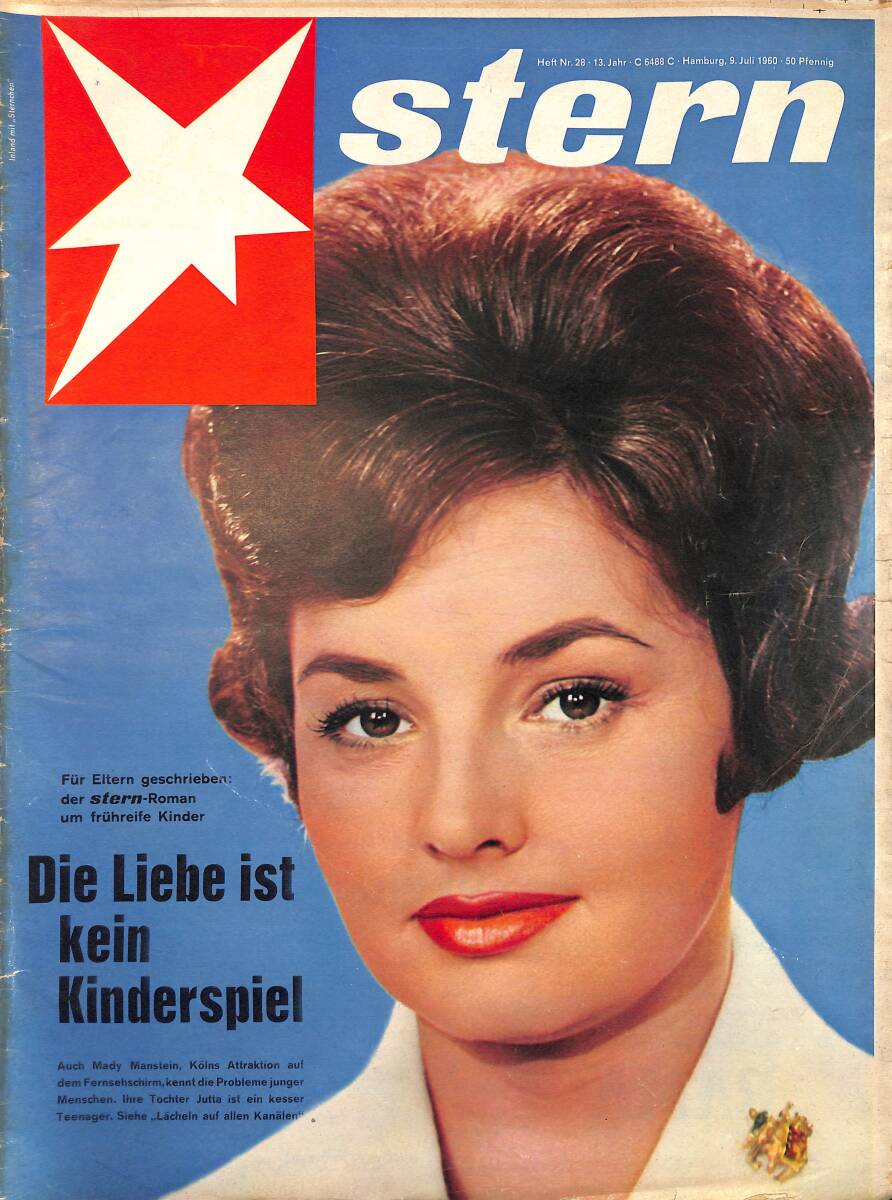 Stern Magazin – Nr.28 – 9 Juli 1960 – 1953 auf dem Wohlfahrtsamt, 1960 mit Daniel Laurent in Cannes - und Mama hatte Grund zum Weinen NDR100467 - 1
