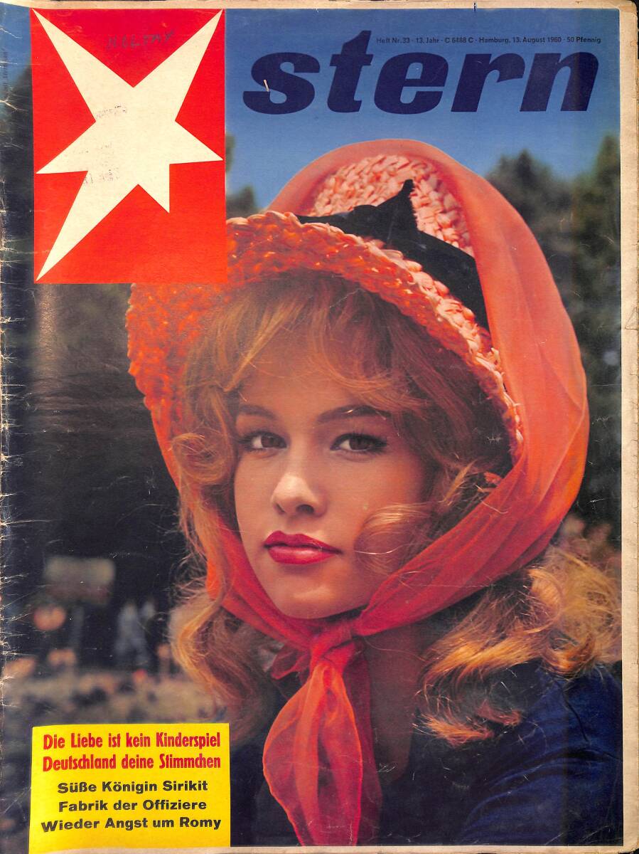 Stern Magazin – Nr.33 – 13 August 1960 – Clover: Romy Schneider - Süße Königin Sirikit - Fabrik der Offiziere - Wieder Angst um Romy NDR100450 - 1
