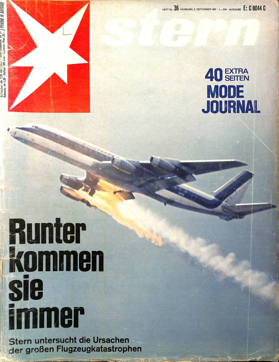 Stern Magazin – Nr.36 – 3 September 1967 – Konrad Adenauer, Eleanor Dulles – Ein Bericht von Hans Nogly NDR100780 - 1