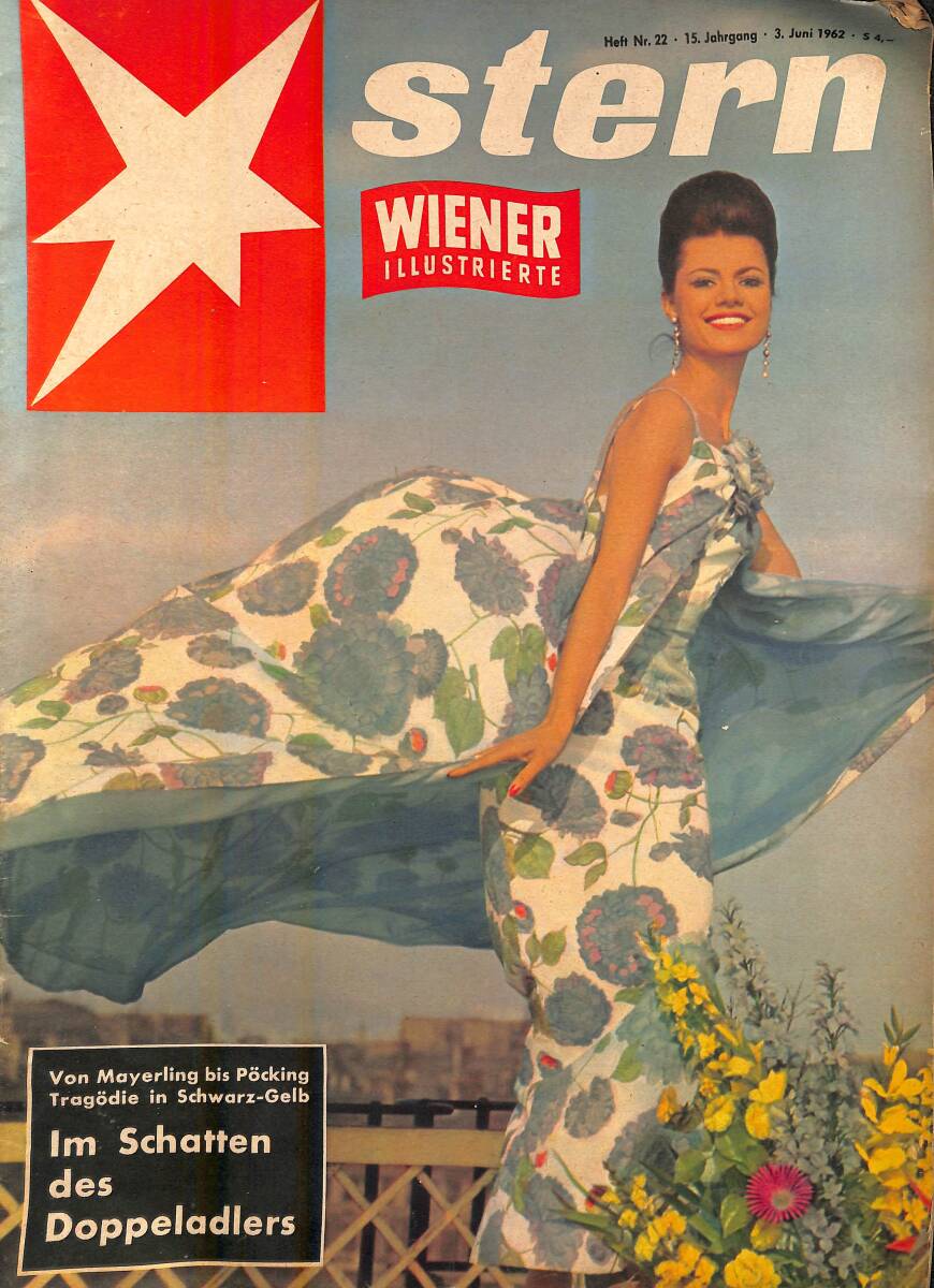 Stern Wiener Illustrierte Magazin – Nr.22 – 3 Juni 1962 – Königin Juliana – Ted Kennedy – Monique Ahrens – John H. Glenn – Alberto Moravia NDR100869 - 1