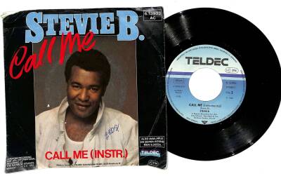 Stevie B - Call Me Call Me (Instrumental) Plak (109.5) PLK19713 - 2