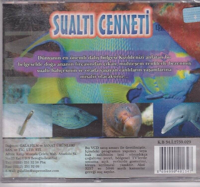 Sualtı Cenneti (Belgesel) VCD Film VCD9728 - 2