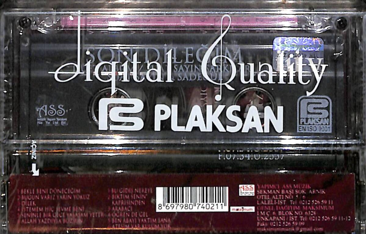Suat Sayın - Sadegül – Son Dileğim Orijinal Kaset (sıfır) * ASS Müzik - 2007 * KST31083 - 2