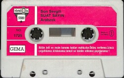 Suat Sayın – Son Sevgili Orijinal Kaset (İkinci El) * Türküola - 1983 - No: 1725 - Made in Germany - Kağıt Baskı * KST31163 - 2
