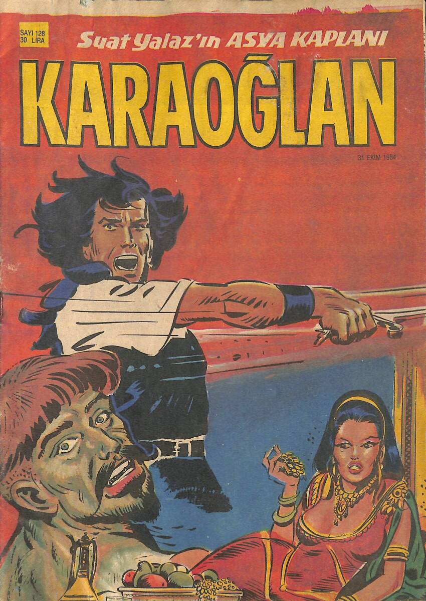 Suat Yalaz'ın Asya Kaplanı Karaoğlan 31 Ekim 1984 Sayı 128 İnceyılan Hanı NDR91475 - 1