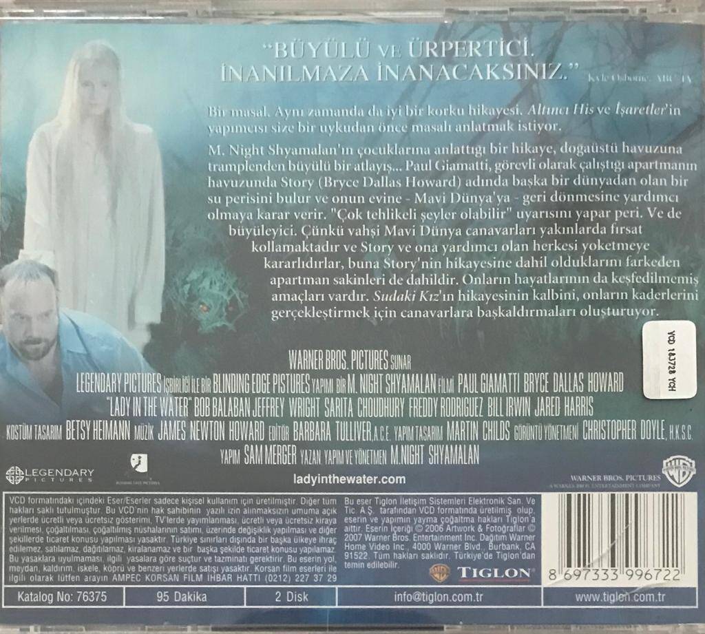 Sudaki Kız-Lady In The Water VCD Film VCD5693 - 2