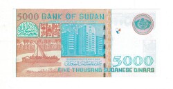 Sudan 5000 Dinar 2002 Çil YKP8077 - 2