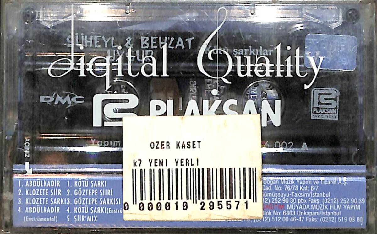 Süheyl & Behzat Uygur - Kötü Şarkılar Kaset (Sıfır Kaset) KST29549 - 2