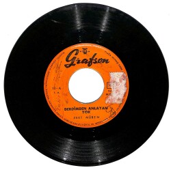 Zeki Müren – Derdimden Anlayan Yok & Kalbimdeki Tek Hatıra 45'lik Plak (10/7.5) PLK27259 - Gökçekoleksiyon