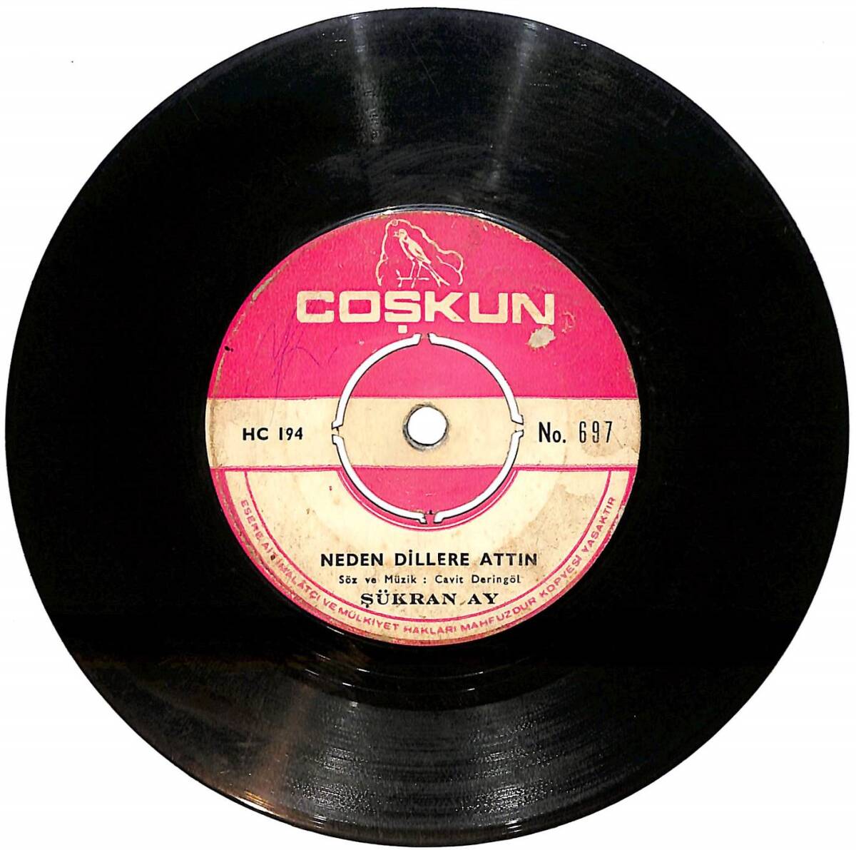 Şükran Ay - Neden Dillere Attın / Kara Yazım Plak (10/6.5) PLK26126 - 2