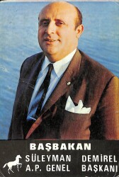 Süleyman Demirel Kartpostal (Küçük Boy) KRT22430 - Gökçekoleksiyon