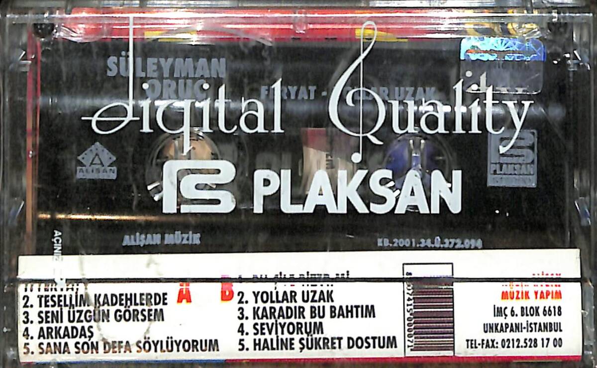 Süleyman Oruç - Feryat-Yollar Uzak Kaset (Sıfır) KST26925 - 2
